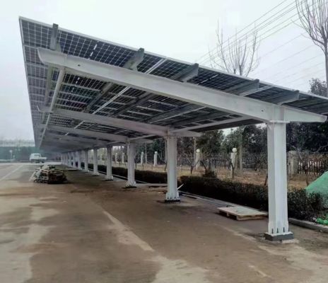 160KW-碳钢车棚安装系统